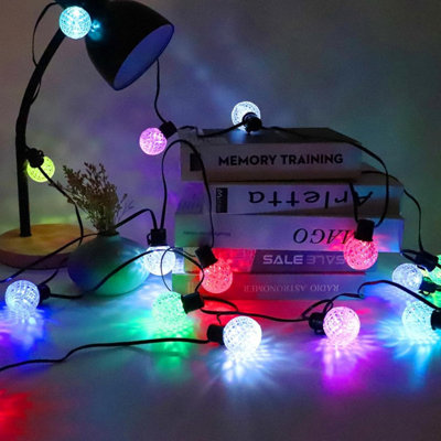 ExtraStar 0.7W Smart Solar RGBIC String Light with 25 Bulbs, 9m, Remote Control Included