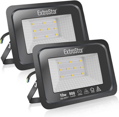 ExtraStar 10W LED Flood Light Daylight (pack of 2)