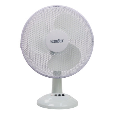 ExtraStar 12" Oscillating 3 Speed Desk Fan