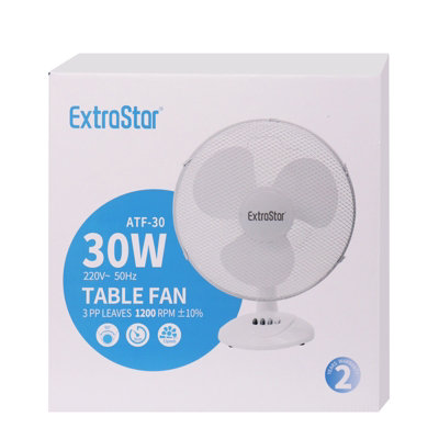 Extrastar 12" table fan Oscillating