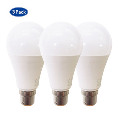 ExtraStar 12W LED Ball Bulb B22 Daylight  6500K, pack of 3