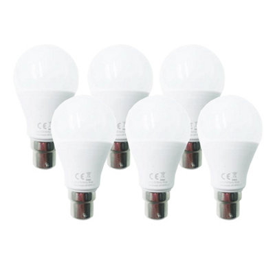 ExtraStar 12W LED Ball Bulb B22 Warm White 3000K pack of 6