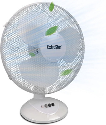 ExtraStar 16" Desk Fan 3 Speed Oscillating Electric Table Fan for Home and Office