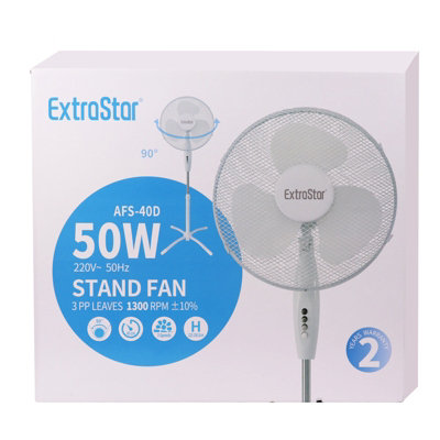 Extrastar 16" stand fan Adjustable Oscillating Rotating
