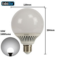Extrastar 16W LED G120 Ball Bulb, E27 6500K