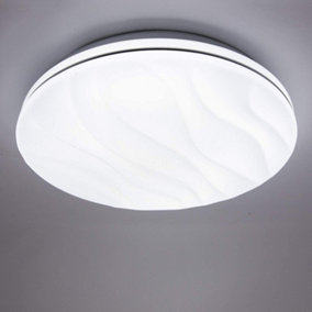 ExtraStar 18W 330mm LED Daylight Wavy Flush Ceiling Light