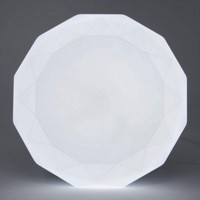 Extrastar 18W LED Integrated Flush Light Ceiling Light cold white 33cm