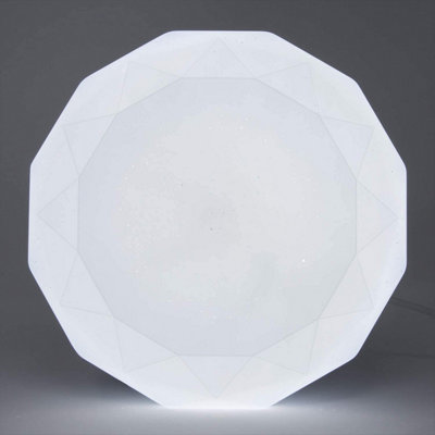 Extrastar 18W LED Integrated Flush Light Ceiling Light cold white 33cm