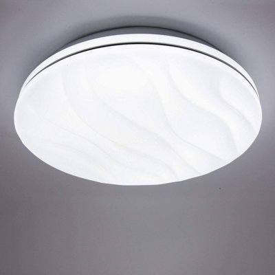 Extrastar 18W LED Integrated Flush Light Ceiling Light cold white 33cm