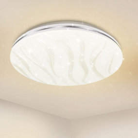 Extrastar 18W LED Integrated Flush Light Ceiling Light Netural white 33cm