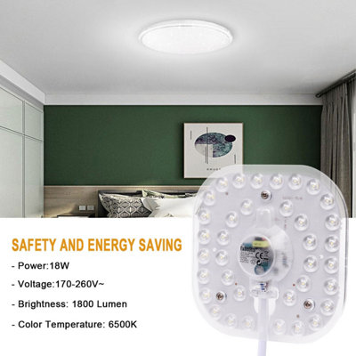 Extrastar 18W LED square ceiling light module 145mm