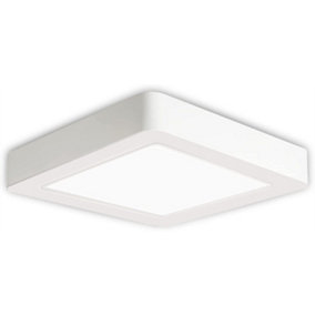 Extrastar 18W LED square Surface Mount Integrated Ceiling Light Flush Light cold white