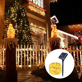 Extrastar 20M LED  outdoor garden Solar String with 200 LEDs