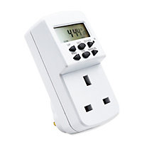 Extrastar 24 Hour/7 Day Programmable Electronic Timer, White