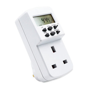 Extrastar 24 Hour/7 Day Programmable Electronic Timer, White