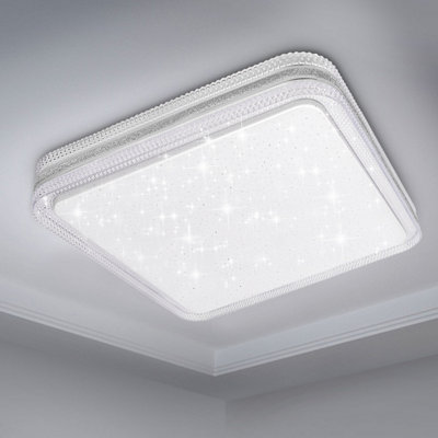ExtraStar 24W 2600lm LED Square Ceiling Light, 6500K Daylight