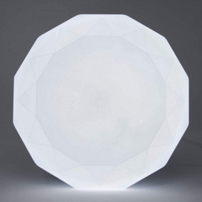 Extrastar 24W LED Integrated Flush Light Ceiling Light cold white 38cm