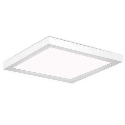 Extrastar 24W LED square Surface Mount Integrated Ceiling Light Flush Light cold white
