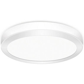Extrastar 24W LED Surface Mount Integrated Ceiling Light Flush Light cold white