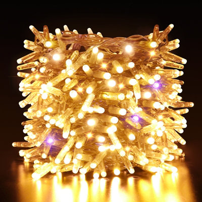 ExtraStar 2x3m IP65 Waterproof LED Icicle Curtain Lights warm white 600 LEDs for Outdoor Weddings and Events