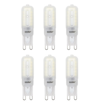 Extrastar 3.5W LED Mini Bulb G9, 3000K (pack of 6)