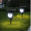 Extrastar 3.7W LED Solar Wall Lamp outdoor Garden Spike Floodlight PIR Sensor, 6500K, IP44 (pack of 2)