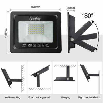 ExtraStar 30W LED Flood Light Warm White