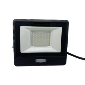 Extrastar 30W LED Floodlight PIR Motion Sensor, IP65, 6500K, 2560 lumens, time delay adjustment