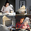 Extrastar 3W Clip-On Reading Light, Powered by USB with Touch Control, Dimmable brightness lamp 3 Colour Temperature