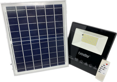 Extrastar 45W Solar Flood Light with Day/Night Sensor 6500K