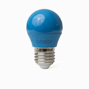 Extrastar 4W Blue LED Golf Ball Modern Coloured Light Bulb E27