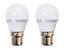 Extrastar 4W LED Ball Bulb B22 Natural light 4200K (pack of 2)