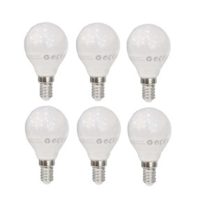 Extrastar 4W LED Ball Bulb E14, warm white (pack of 6)