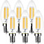 Extrastar 4W LED Candle Bulb E14, 6500K (pack of 6)