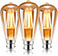 Extrastar 4W LED Filament Light Bulb B22, 2200K, Pack of 3
