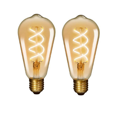 Led spiral deals filament bulb