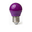 Extrastar 4W Purple LED Golf Ball Modern Coloured Light Bulb E27