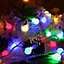 Extrastar 5M Globe outdoor garden String Lights, RGB, IP54