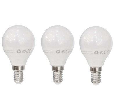 Extrastar 5W LED Ball Bulb E14, daylight (pack of 3)