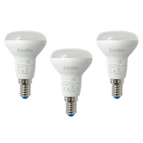 Extrastar 5W LED Bulb R50 E14,WarmWhite 3000K, pack of 3