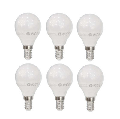 Extrastar 6W LED Ball Bulb E14, warm white (pack of 6)