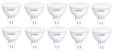 ExtraStar 6W LED Bulb MR16 daylight 6500K pack of 10