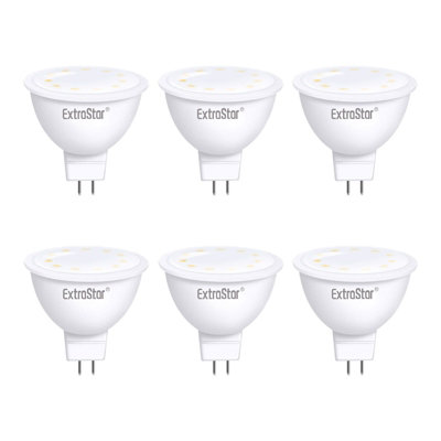 ExtraStar 6W LED Bulb MR16 daylight 6500K pack of 6