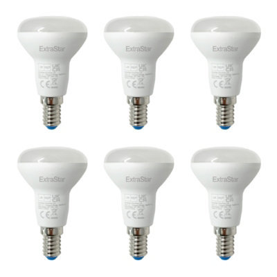 Extrastar 6W LED Bulb R50 E14,Daylight 6500K, pack of 6