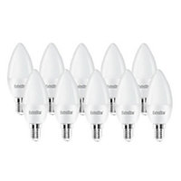 Extrastar 6W LED Candle Bulb E14,6500K, Daylight (Pack of 10)