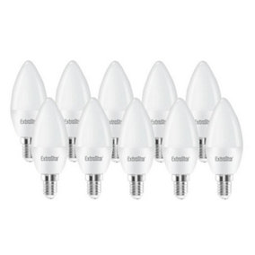 Extrastar 6W LED Candle Bulb E14,6500K, Daylight (Pack of 10)