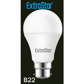 ExtraStar 8W LED Ball Bulb B22 Daylight  6500K, pack of 6