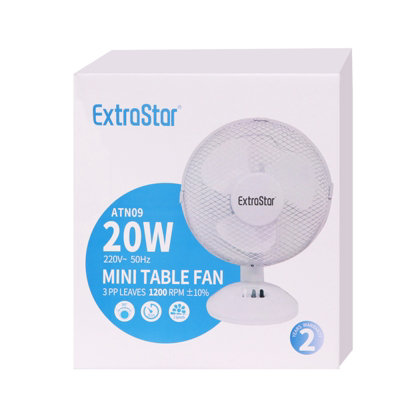 Extrastar 9" table fan Oscillating