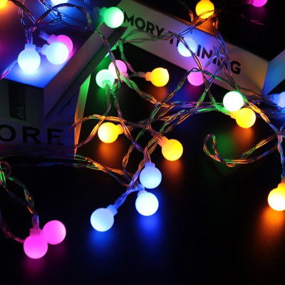 ExtraStar Ball Bulb Fairy String Lights 8M Multi colour, 8 Modes (powered by AAx3 batteries)