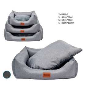 Extrastar DOG BED Grey Double-Sided Internal Cushion Medium